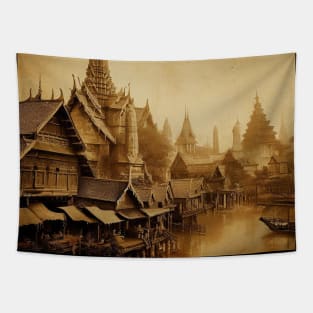 oude foto thailand Tapestry