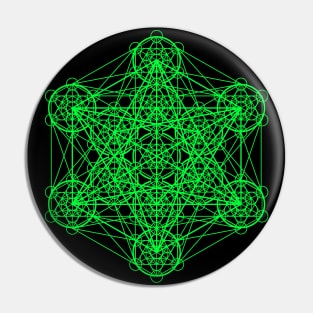 Infinity Cube Green Pin