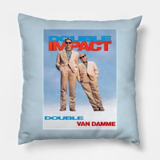 80s Action Film, Double Impact! Pillow