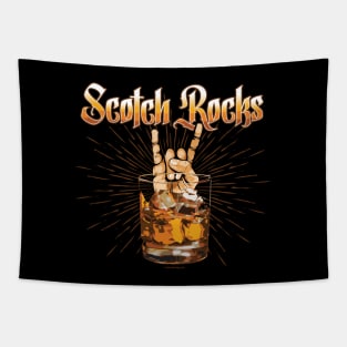 Scotch Rocks (Whiskey Drinker) Tapestry