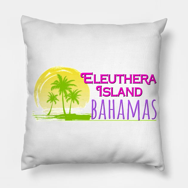 Life's a Beach: Eleuthera Island, Bahamas Pillow by Naves