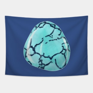 Turquoise Crystal Birthstone Tapestry