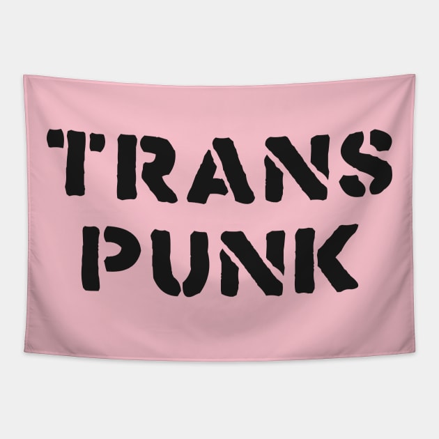 Trans Punk ))(( Transgenders Not Dead Design Tapestry by darklordpug