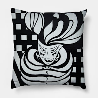 Madman chess figurine Pillow