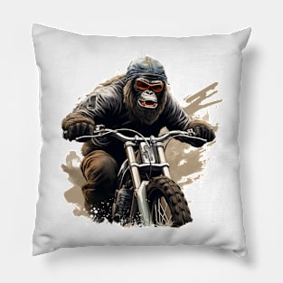 gorilla ride Pillow