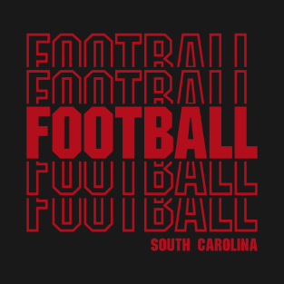 South Carolina Football Fans Retro Vintage Aesthetic Funny Gift Design T-Shirt