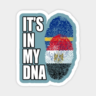 Egyptian And Nauruan Mix DNA Flag Heritage Magnet