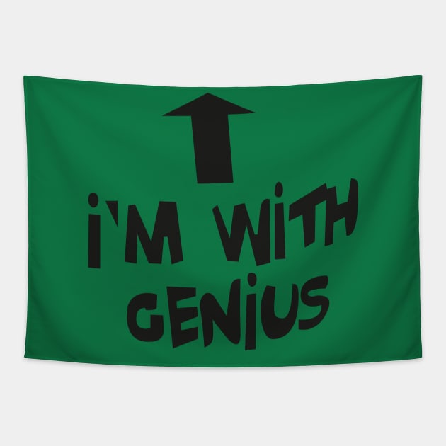 I'm with genius Tapestry by Valandra