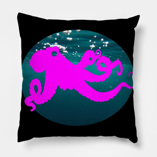 octopus tentacle Pillow by FromBerlinGift