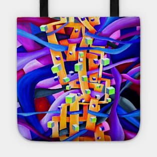 Abstract Multicolored Geometrical Artwork Tote