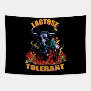 Lactose Tolerant --Metal Design T-Shirt Tapestry