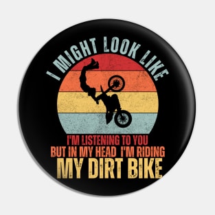 cool retro motocross dirt biker for dirt biker Pin