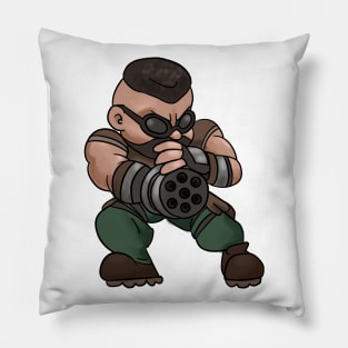 Barret Wallace Chibi Final Fantasy 7 Pillow