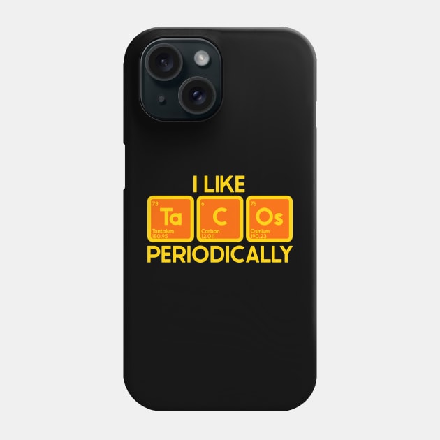 Periodic Tacos Phone Case by nickbeta