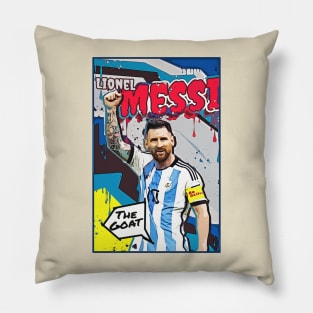 Messi a real goat Pillow