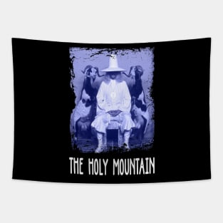 Alejandro's Surreal Tribute The Mountain Retro Tee Tapestry