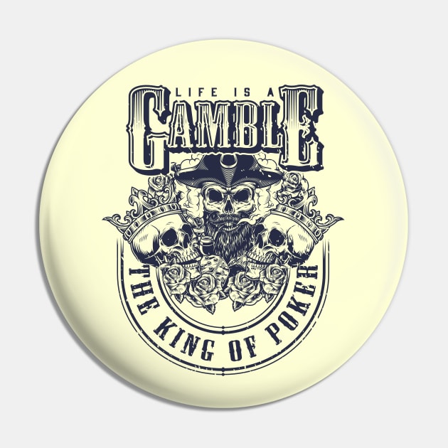 The King Of Poker Pin by Genie Store