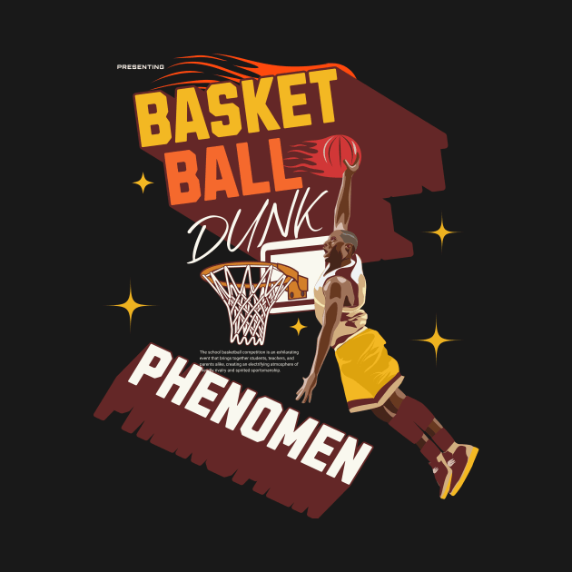 Basketball Dunk Phenomen Art by mieeewoArt