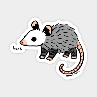 Possum opossum Heck Recolor Magnet