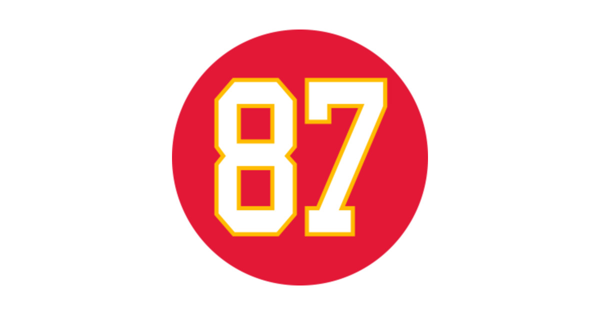 Travis Kelce Kansas City Chiefs Number 87 Jersey Inspired TShirt Kc