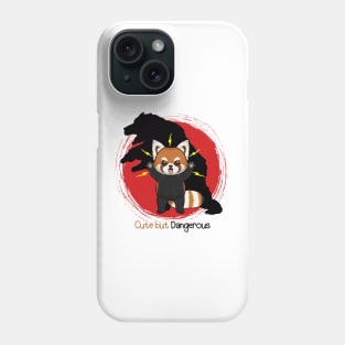 Red Panda with the Shadow of a Bear: A Tale of Courage Phone Case