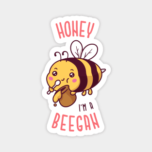 Honey Im a Beegan Magnet