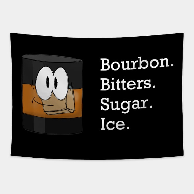 Old Fashioned Bourbon Tapestry by BKArtwork