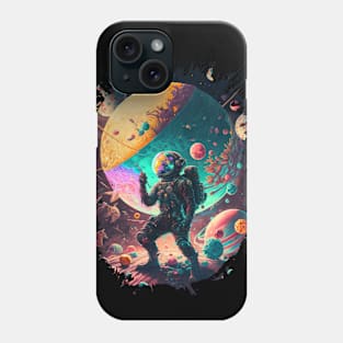 Exploring candy in space Phone Case