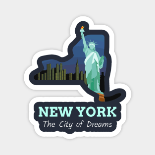 New York the city of dreams Magnet