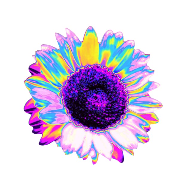 Holographic Sunflower by dinaaaaaah