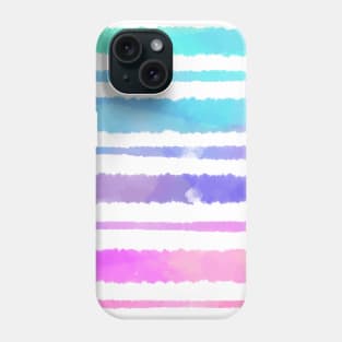 Watercolor stripes Phone Case