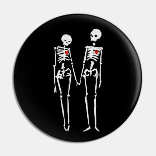 lovers skeleton with heart valentinesday tarot Pin