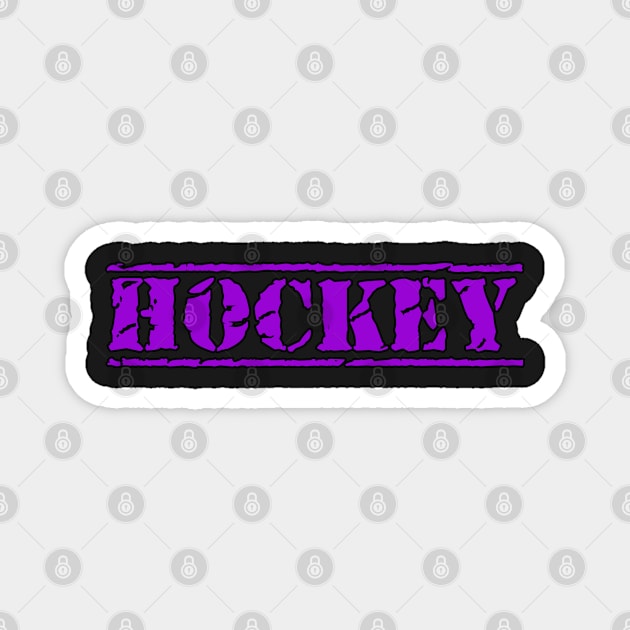 HOCKEY BOLD ENFORCER TEXT Magnet by HOCKEYBUBBLE