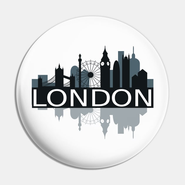 London Skyline Pin by FelippaFelder