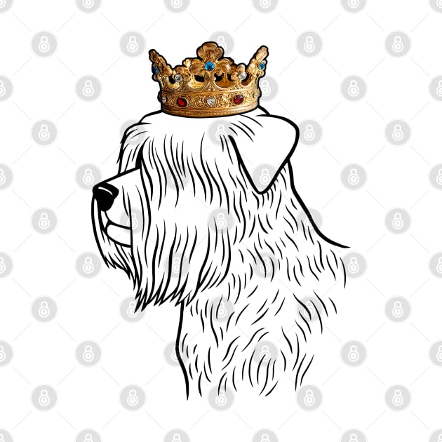 Soft Coated Wheaten Terrier Dog King Queen Wearing Crown by millersye