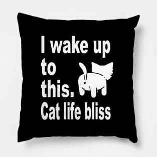 Cat life Morning bliss Pillow