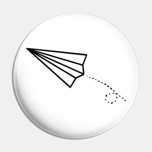 Simple paper plane Pin