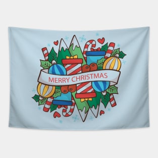 Mery Christmas Lovely Design Tapestry