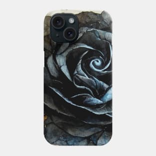 Black Rose Botanical Flower Phone Case