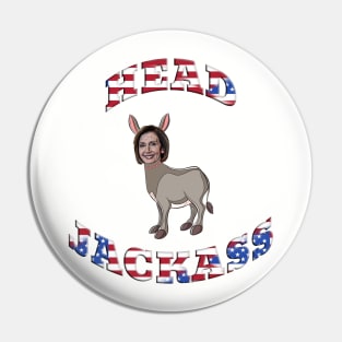 Funny Pelosi Head Jackass Pin