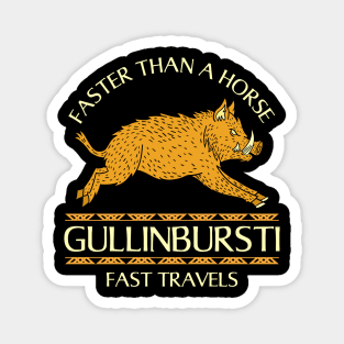 Gullinbursti Travels Magnet