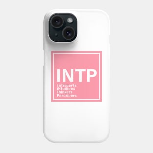 intp mbti type Phone Case