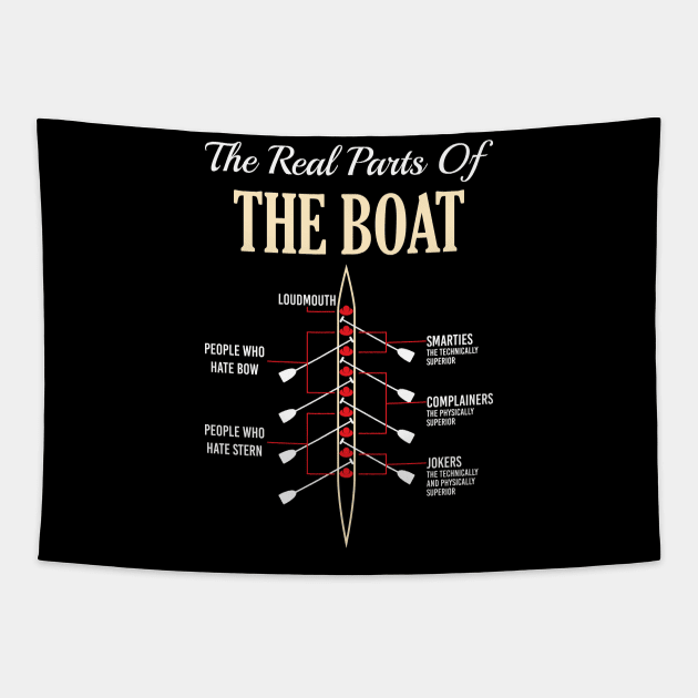 Funny Boating T-Shirt - Rowing Paddling Paddlers Shirts and Gifts Tapestry by Shirtbubble