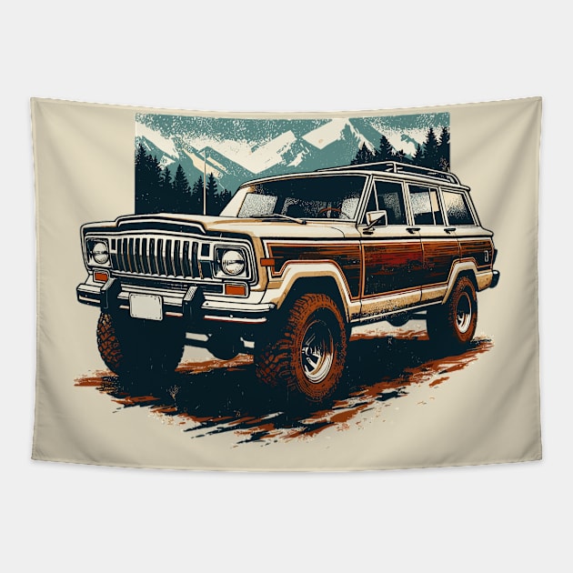 Jeep Wagoneer Tapestry by Vehicles-Art