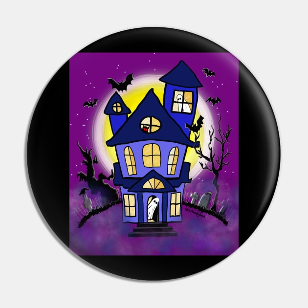 Ghost Haunted House Pin by BRobinson