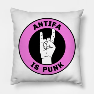 Antifa Is Punk Pillow