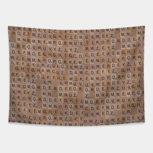 Scrabble Pattern Tapestry