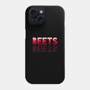 Beets - Healthy Lifestyle - Foodie Food Lover - Graphic Typography - Red Phone Case