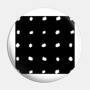 Black and White Dot Pattern Pin