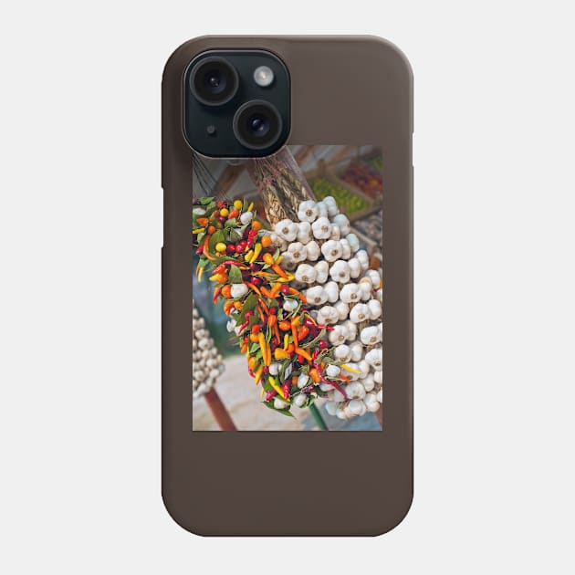 Mediterranean veggies Phone Case by runlenarun